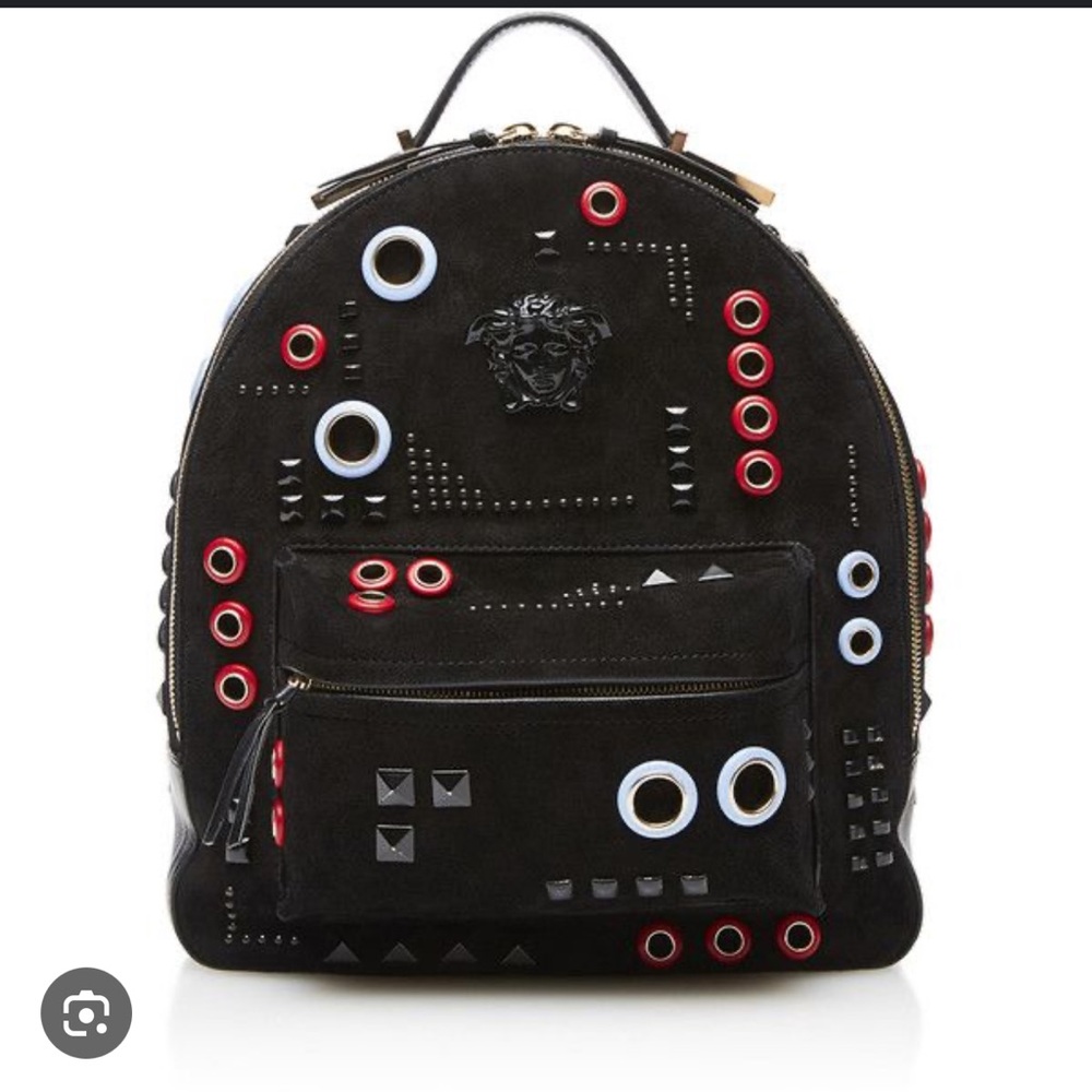 Versace suede backpack